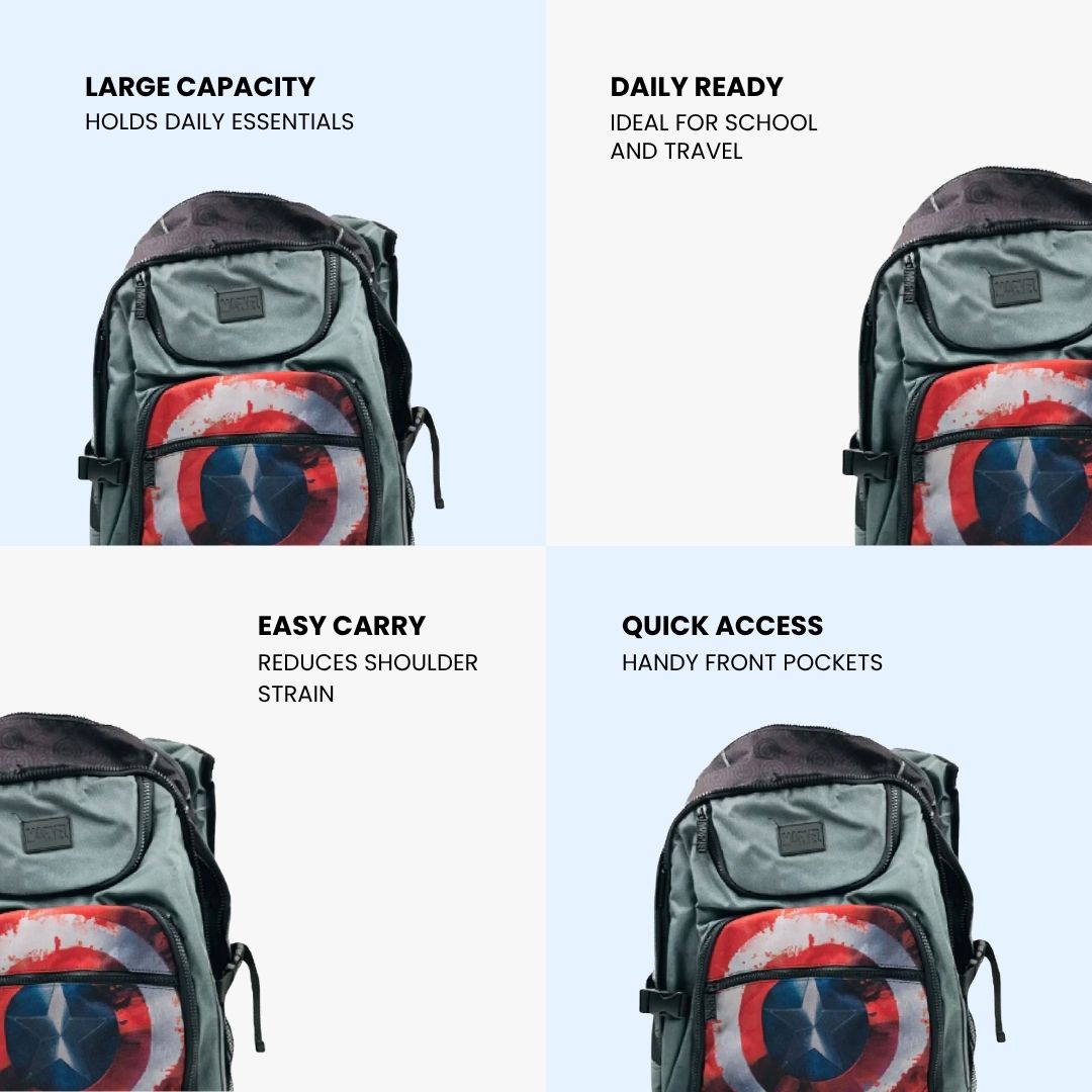 Marvel Captain America: Civil War Shield Student Backpack