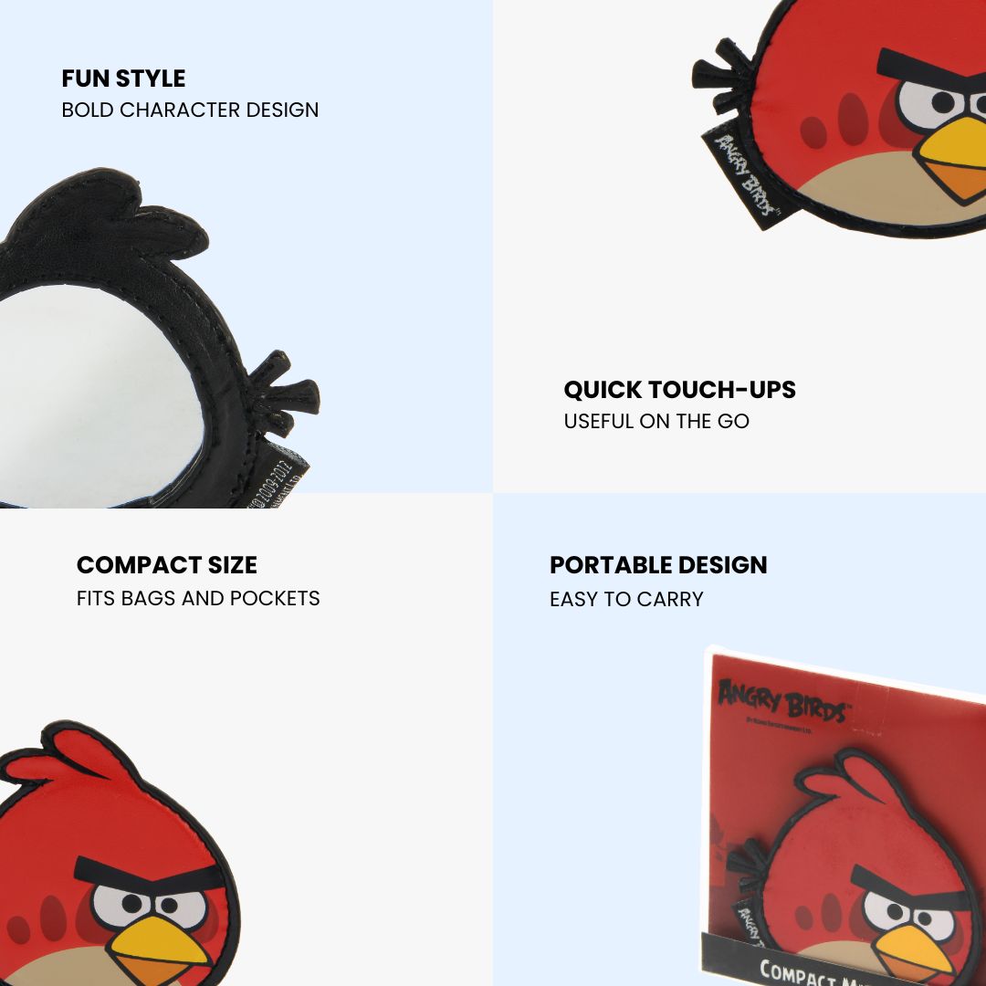 Angry Bird Compact Pocket Mirror-Red