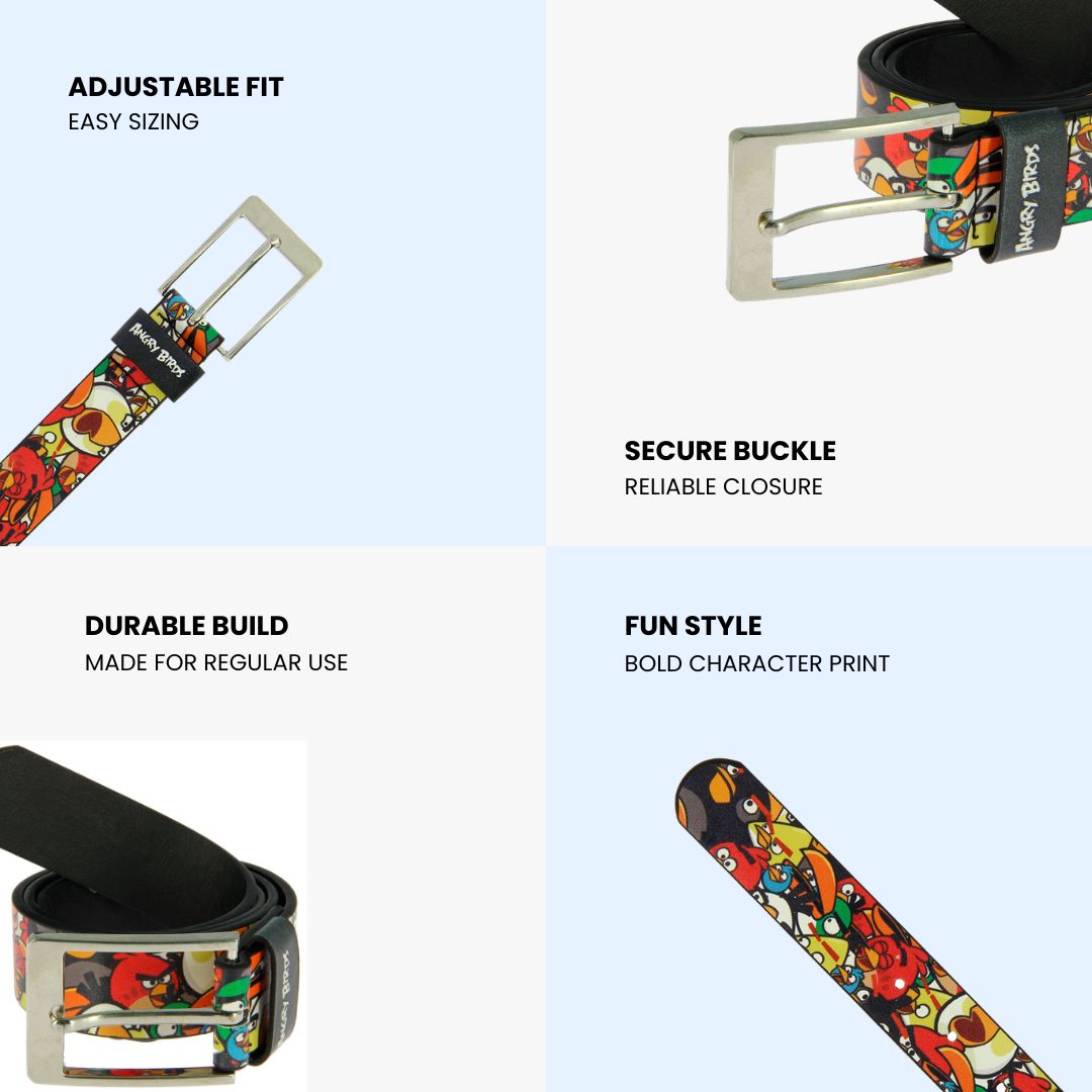 Angry Birds Kids Belt with Buckle
