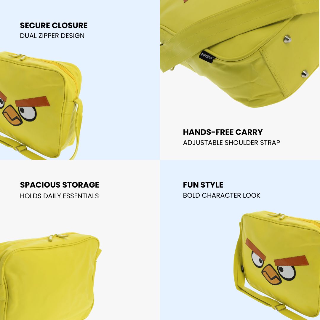 Angry Birds Messenger Bag –Yellow Crossbody