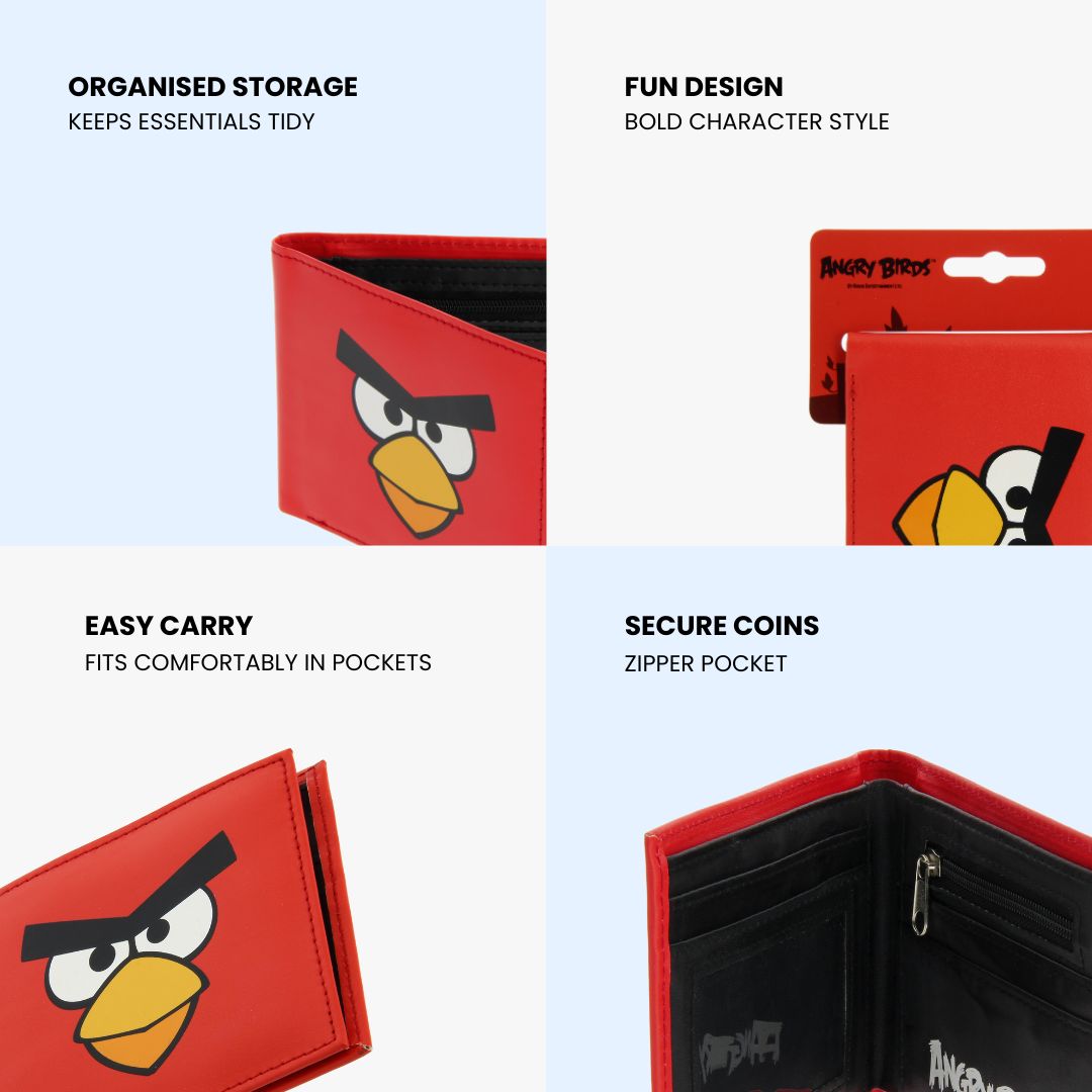 Angry Birds Wallet – Red Bifold Purse
