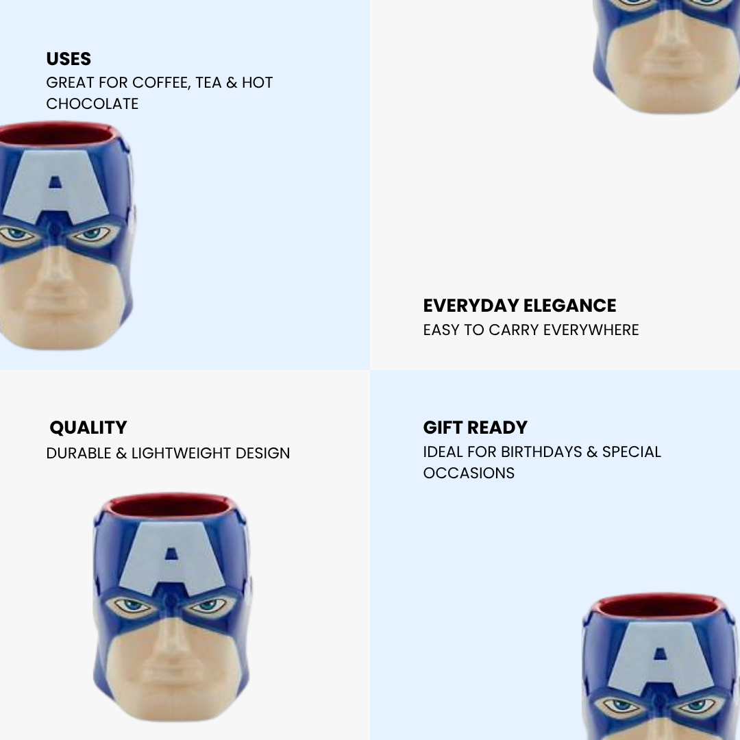 Captain America 3D Mug- Marvel