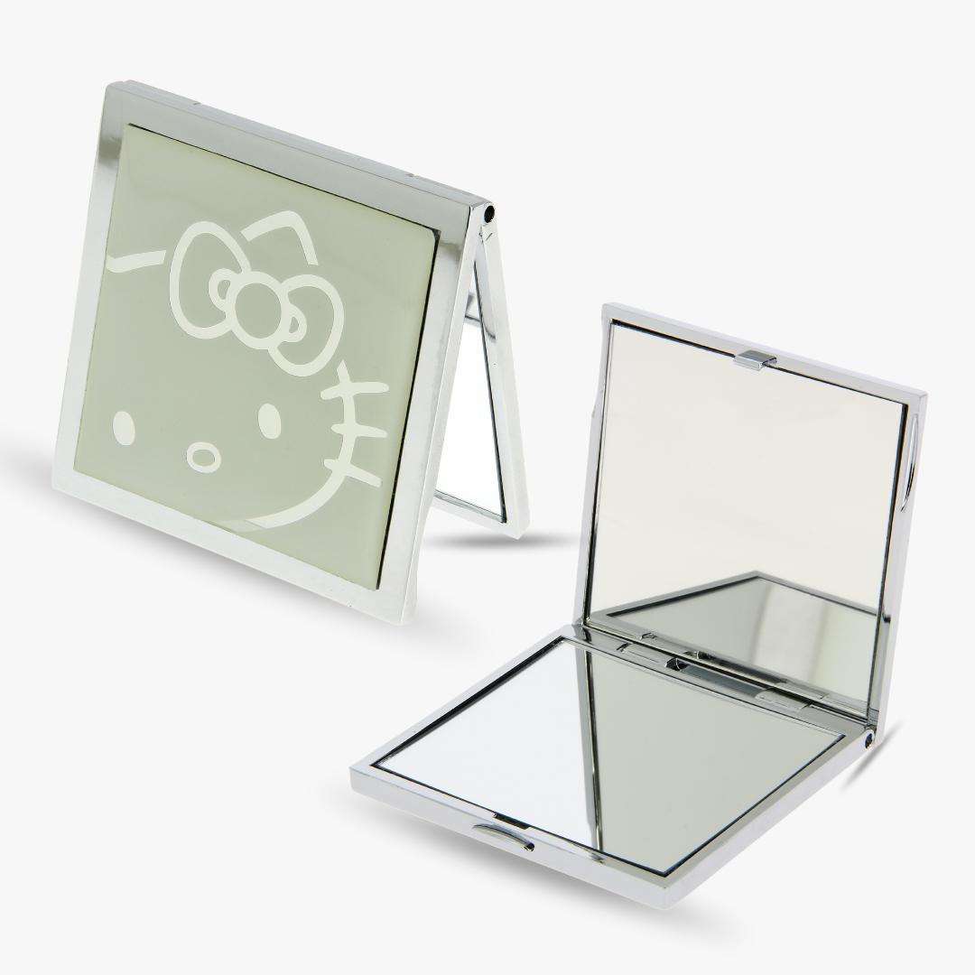 Hello Kitty Silver Compact Mirror