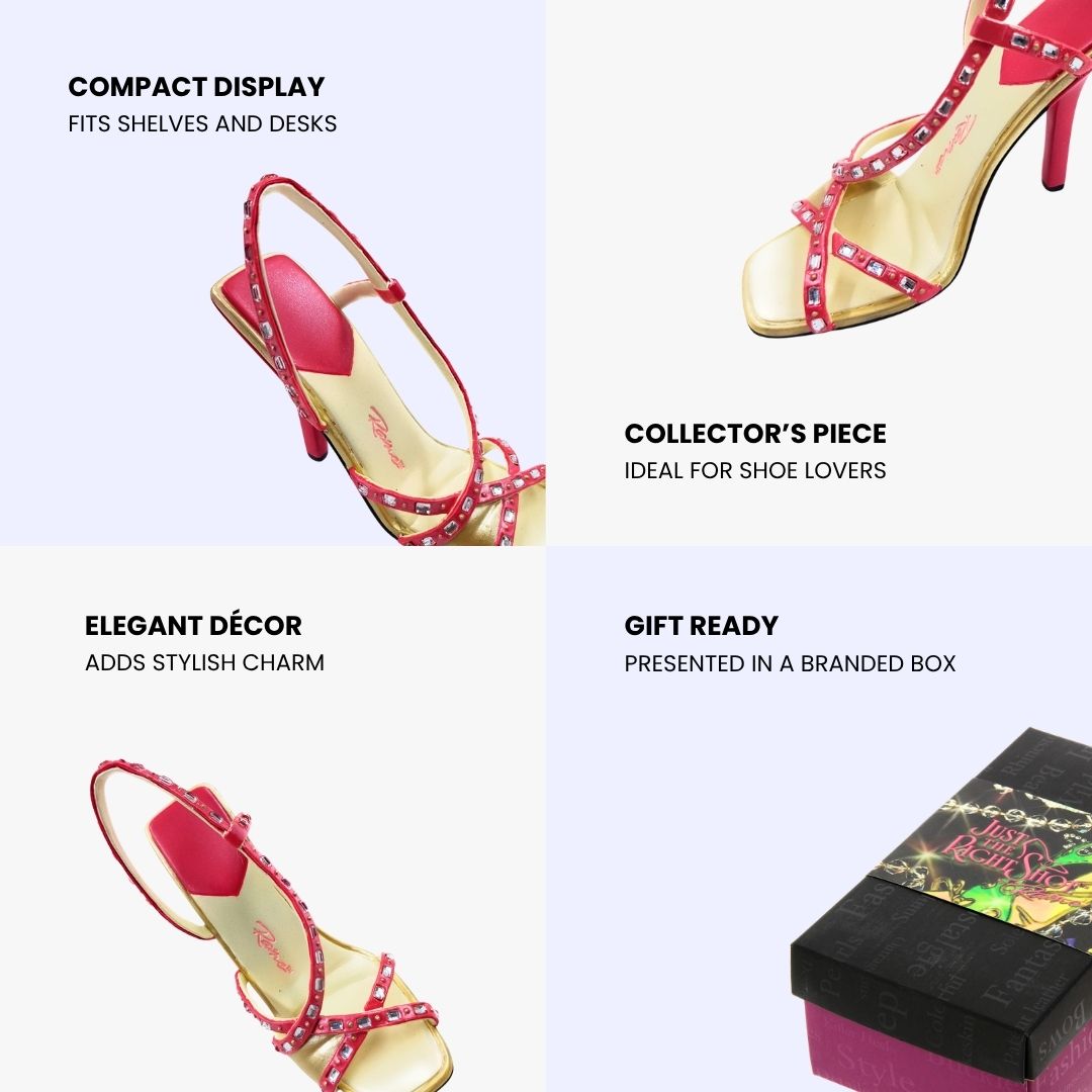 JTRS Pink Strap Heel Shoe Ornament