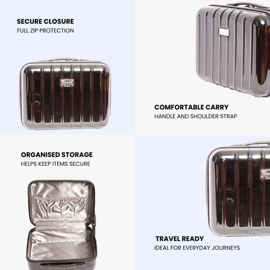 Mezzie Black Travel Case with Carry Handle