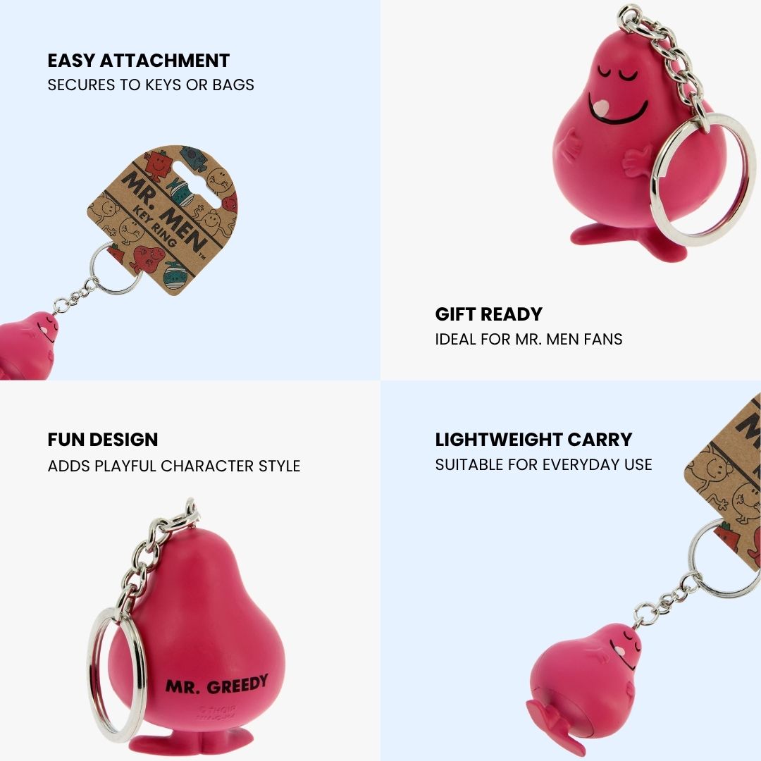 Mr. Men Greedy 3D Keyring
