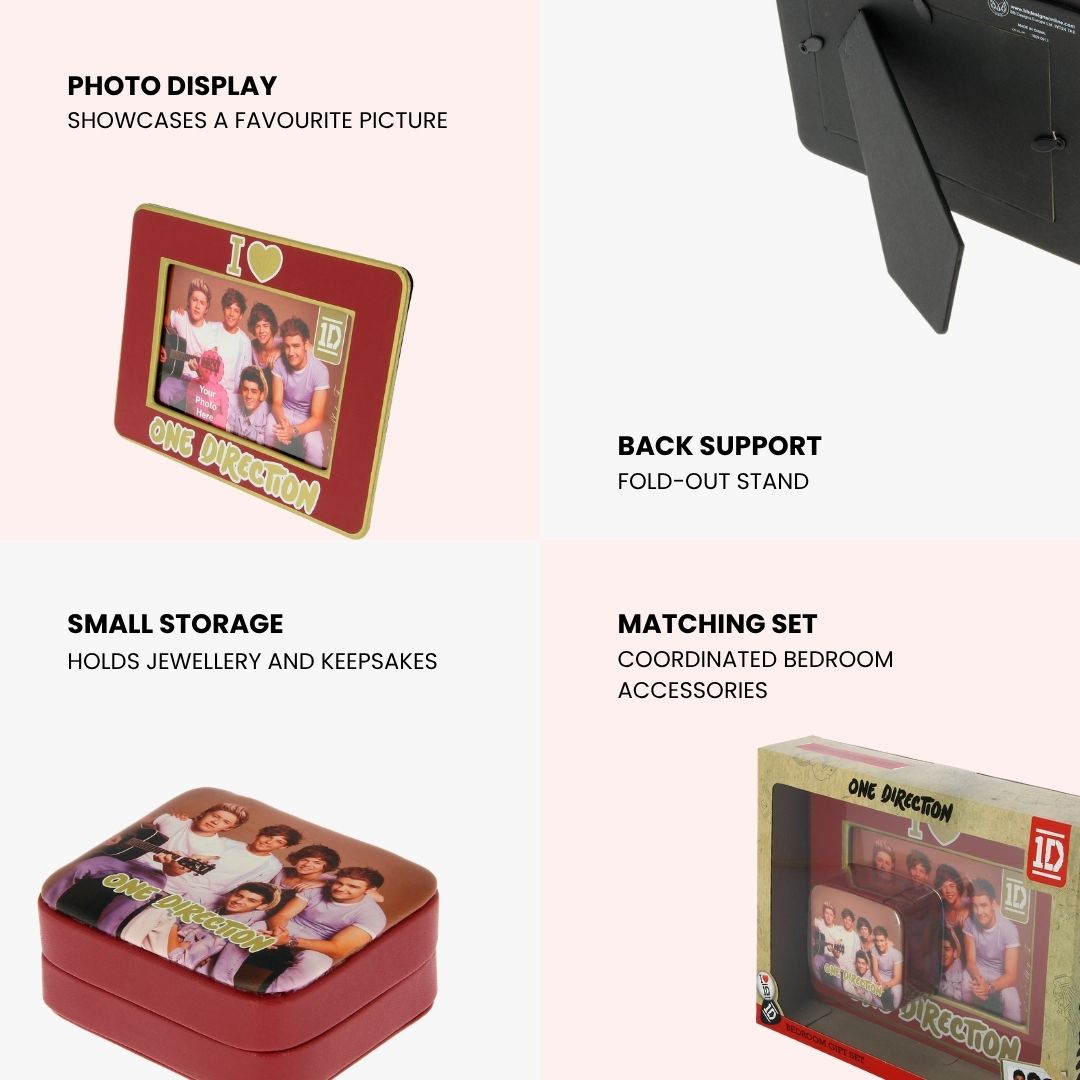 One Direction Photo Frame & Jewelry Box Set
