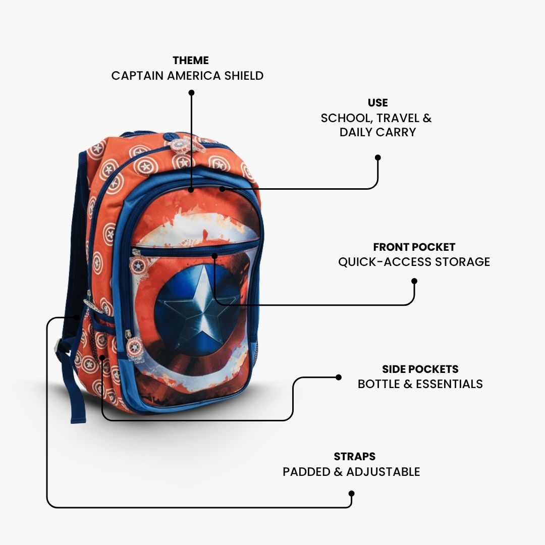 Marvel Captain America: Civil War Shield Midi Backpack