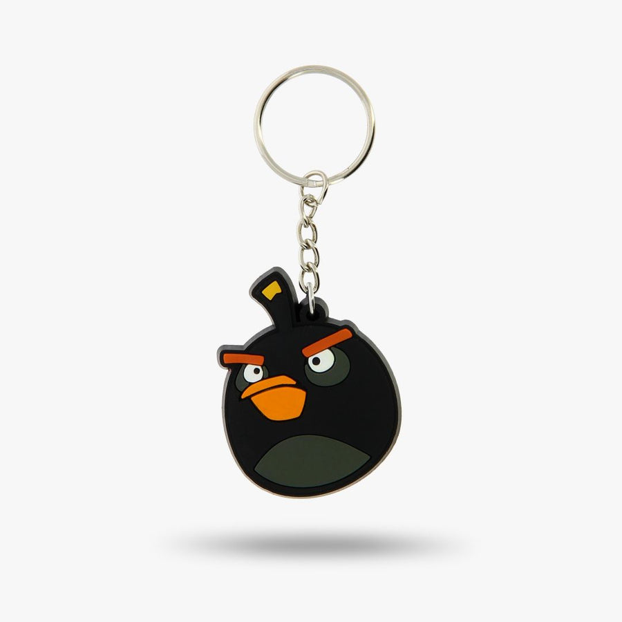 Angry Birds Keyring – Black Keychain