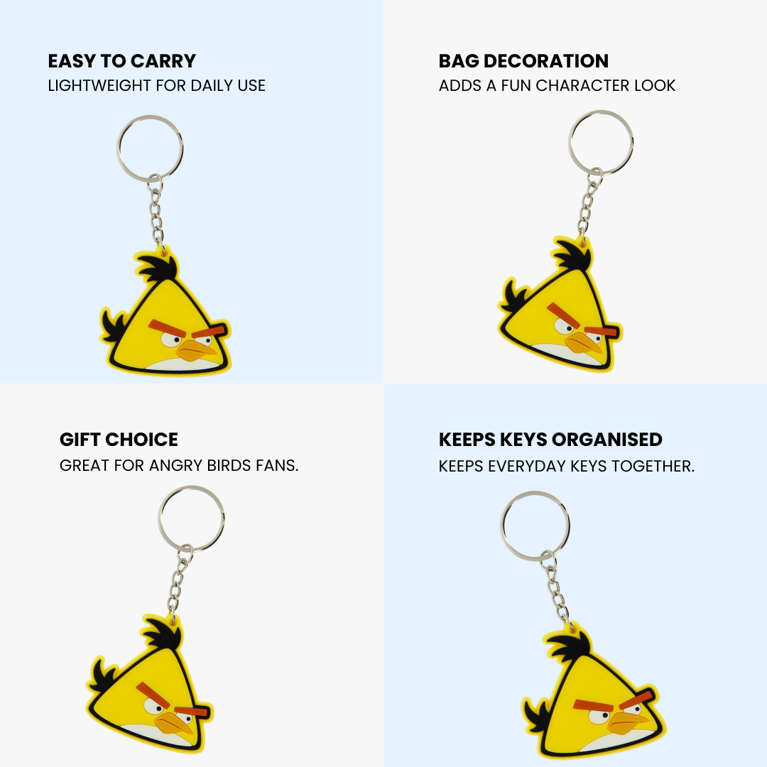 Angry Birds Keyring –Yellow Keychain