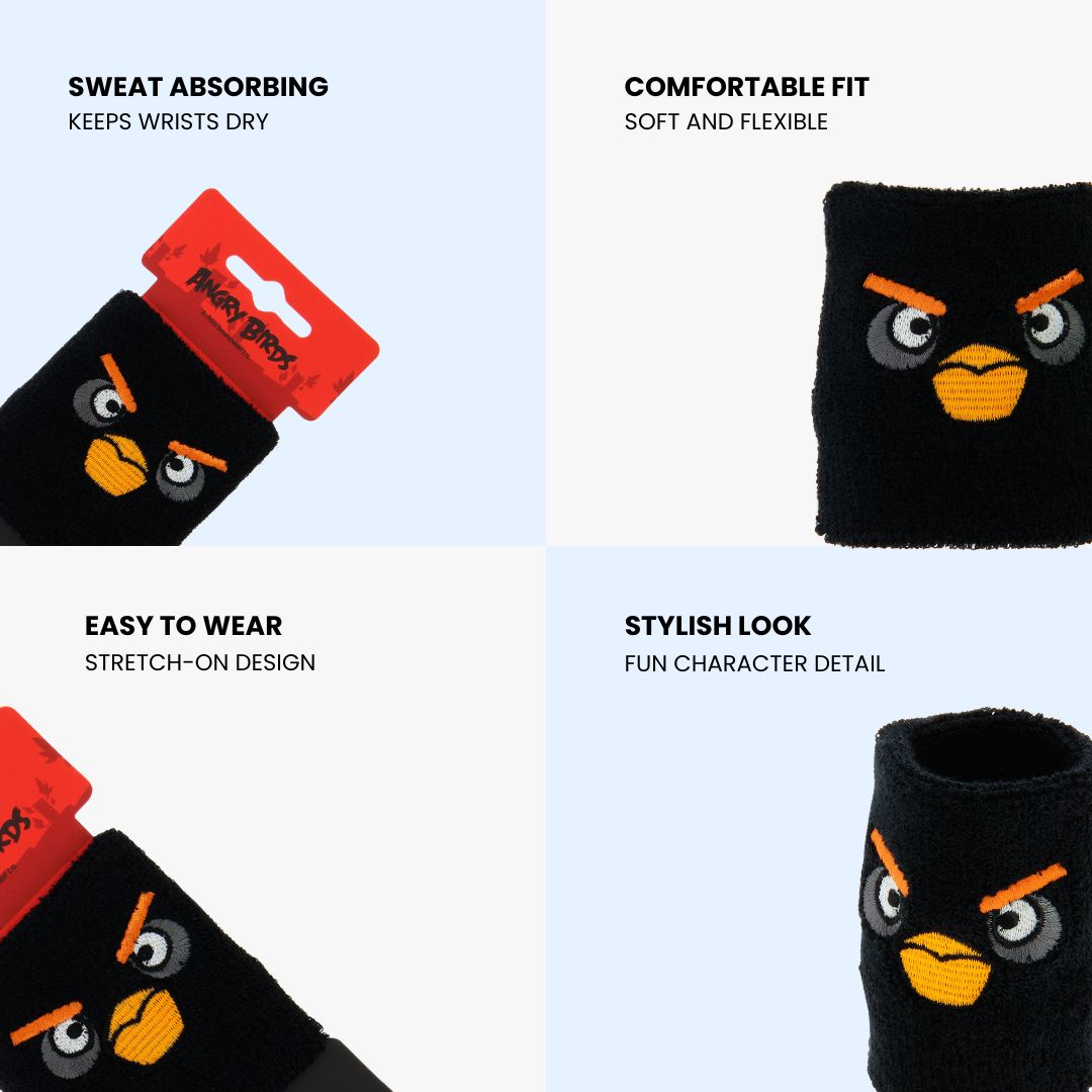 Angry Birds Wristband-Black Character Band