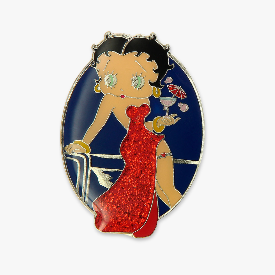 Betty Boop Cocktail Lapel Pin