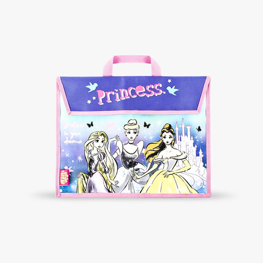 Disney Princess Book Bag- Kids School Book Bag with Handle | Stationary Gift for Girls