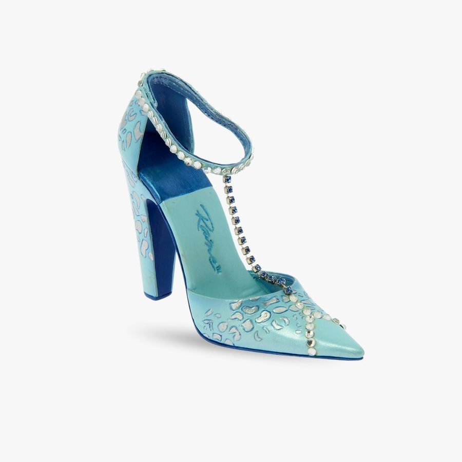 JTRS Blue High Heel Shoe Ornament
