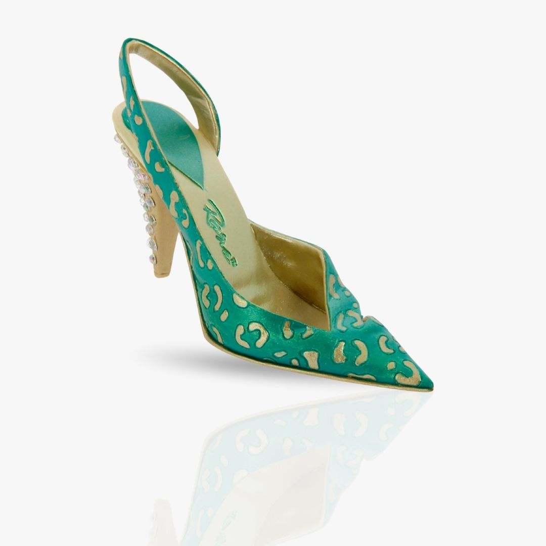 JTRS High Heel Shoe Ornament-Green