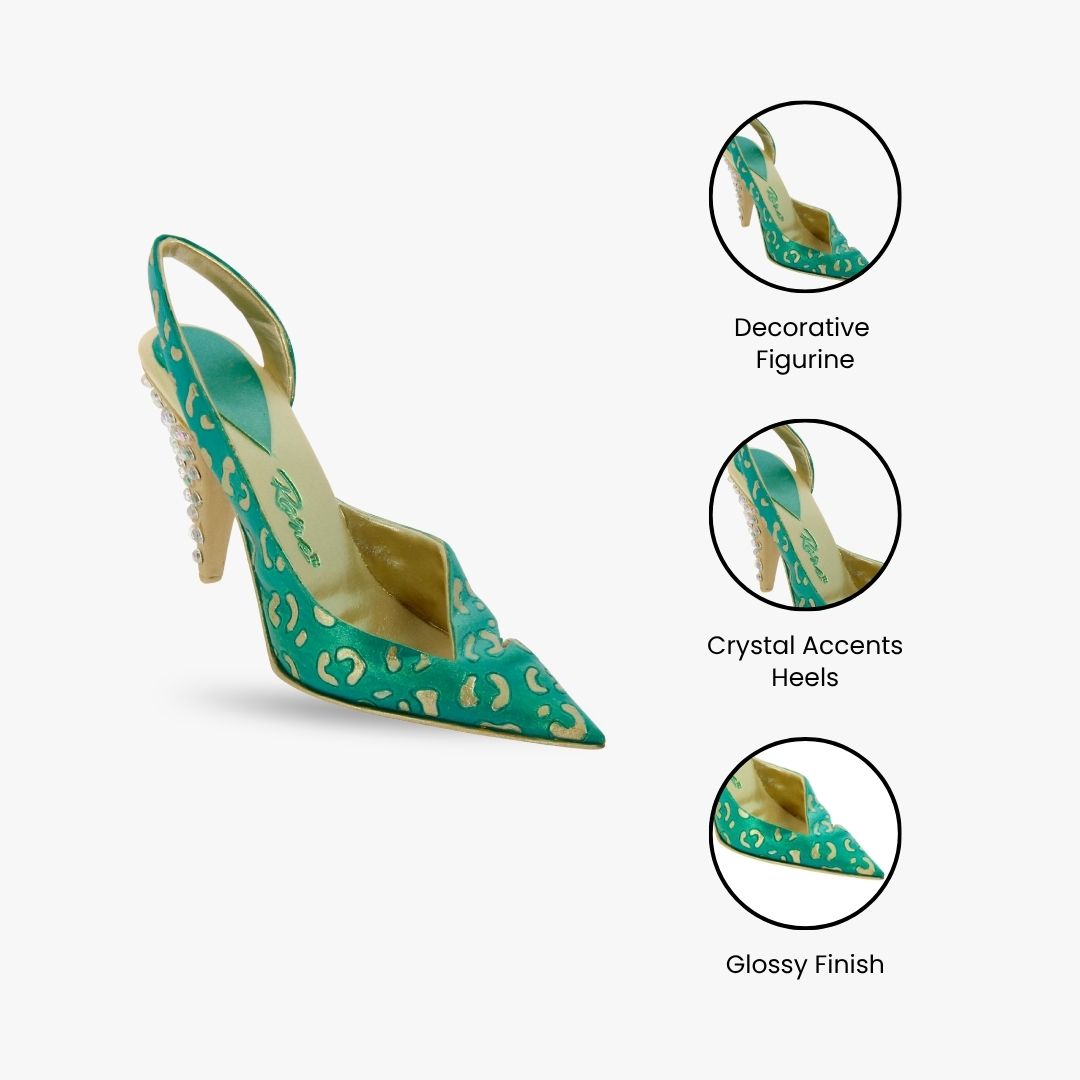 JTRS High Heel Shoe Ornament-Green
