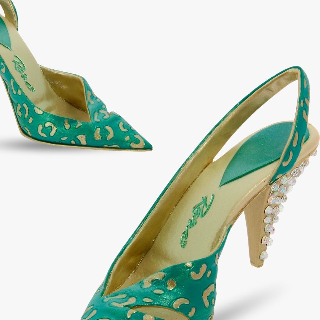 JTRS High Heel Shoe Ornament-Green
