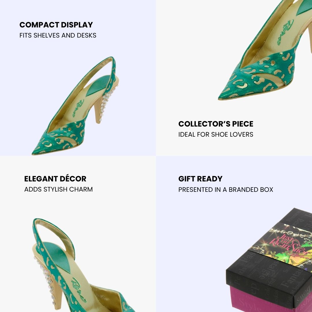 JTRS High Heel Shoe Ornament-Green
