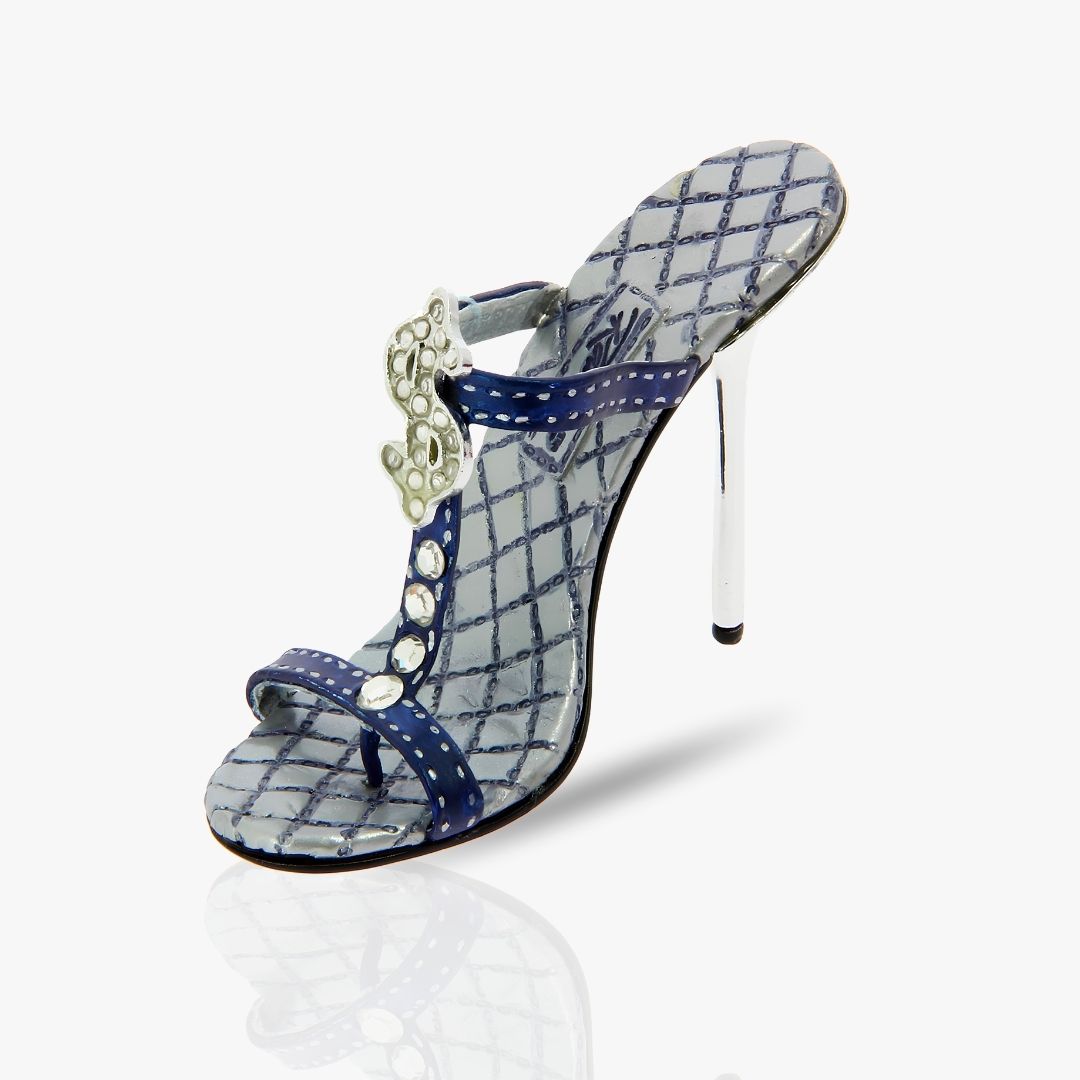JTRS High Heel Shoe Ornament 8cm-Blue