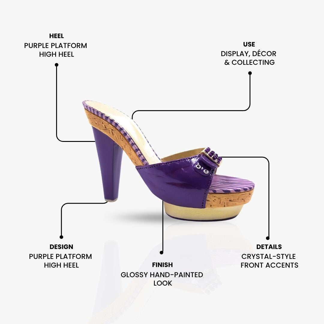 JTRS Purple Platform Heel Figurine