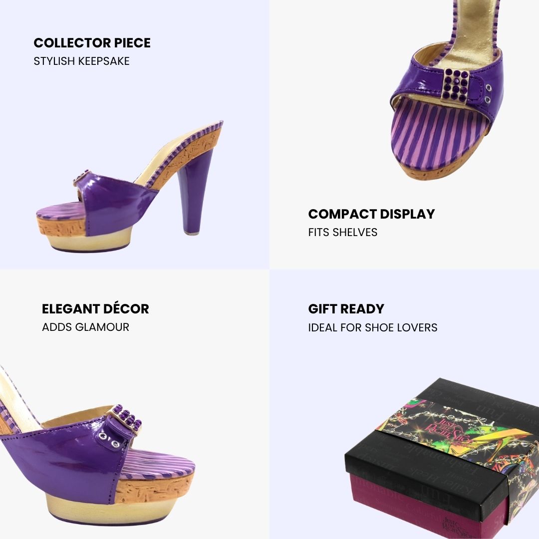 JTRS Purple Platform Heel Figurine