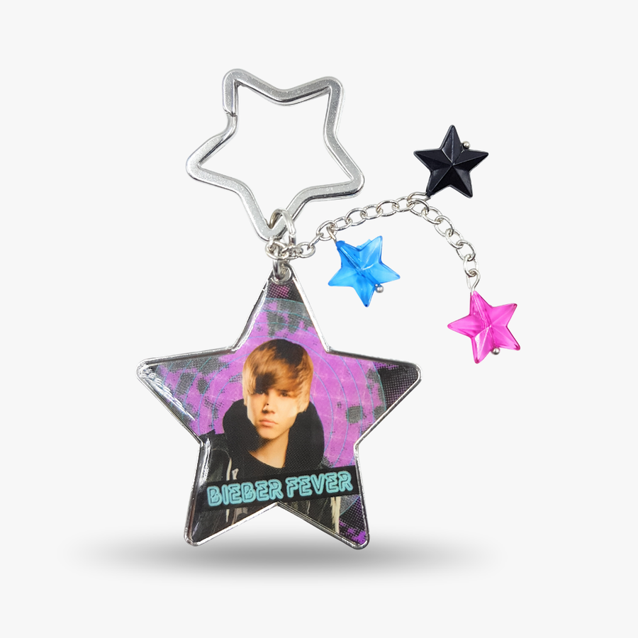 Justin Bieber Star Keychain