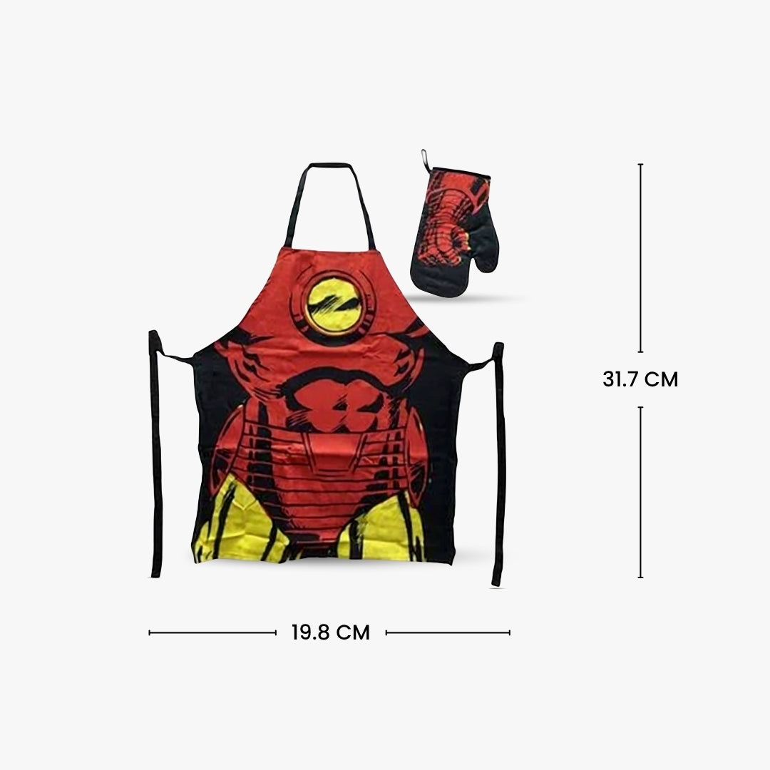 Marvel Iron Man Apron & Oven Glove Set