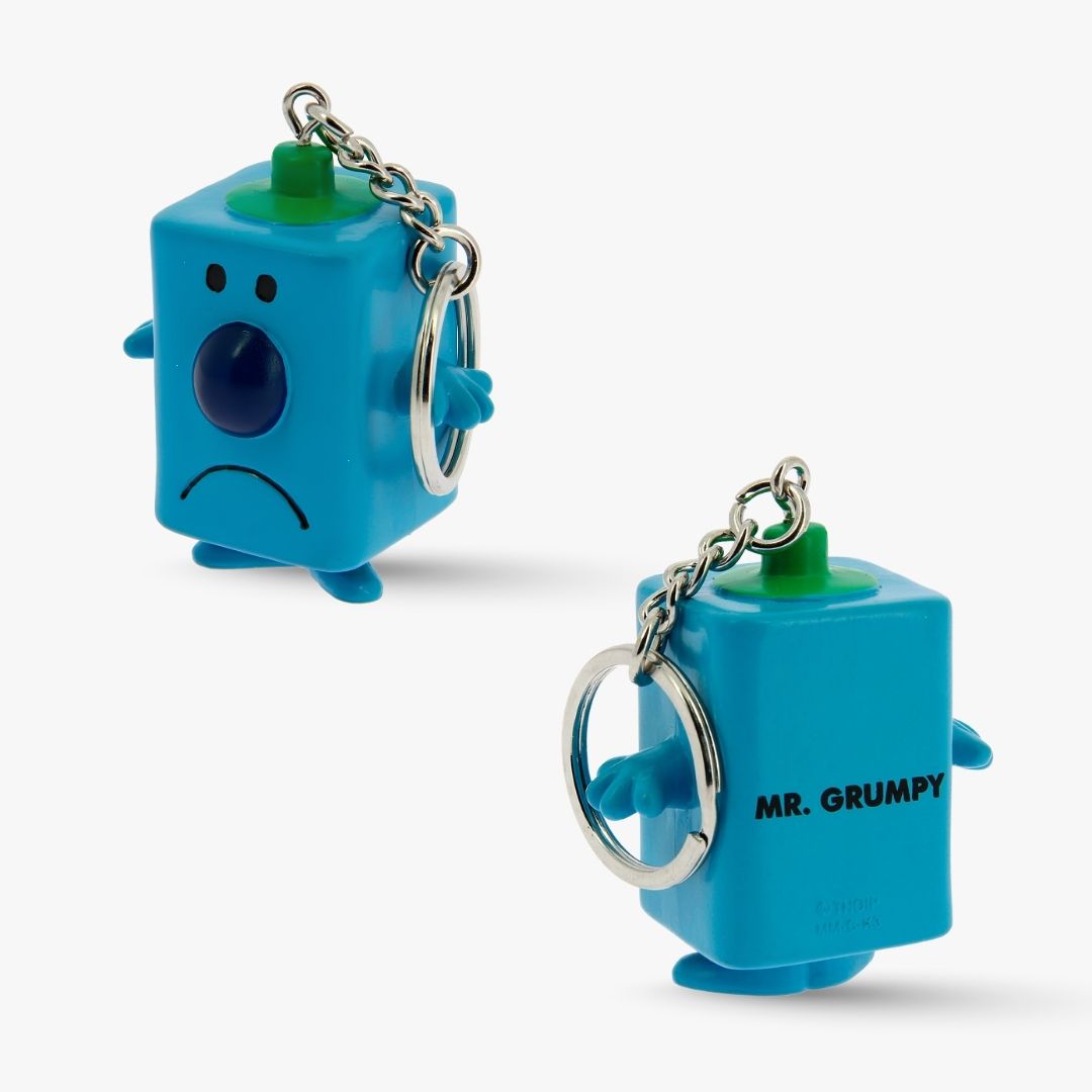 Mr. Men Grumpy 3D Keyring-Blue
