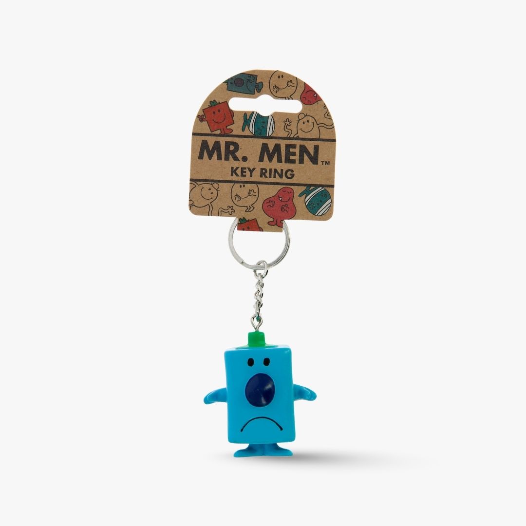 Mr. Men Grumpy 3D Keyring-Blue