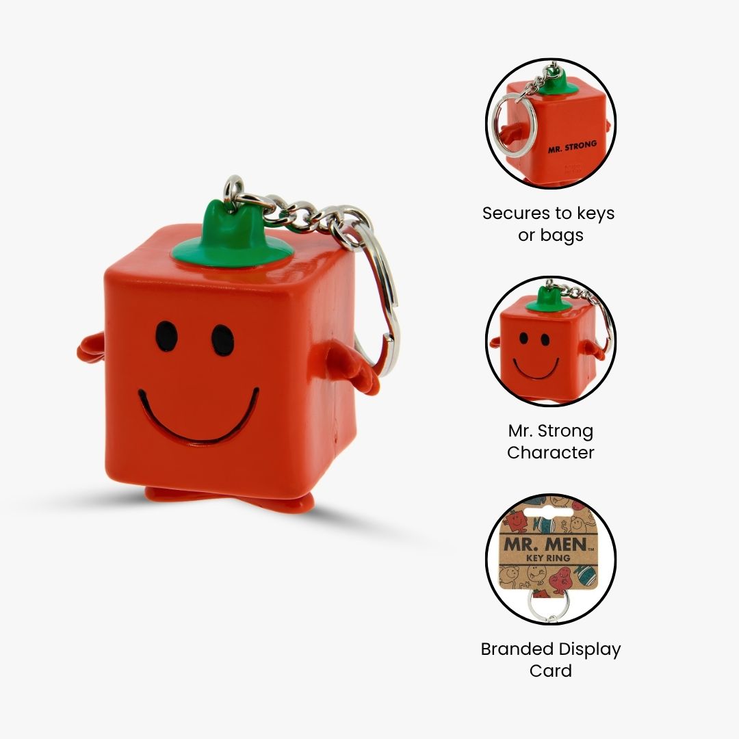 Mr. Men Strong 3D Keyring