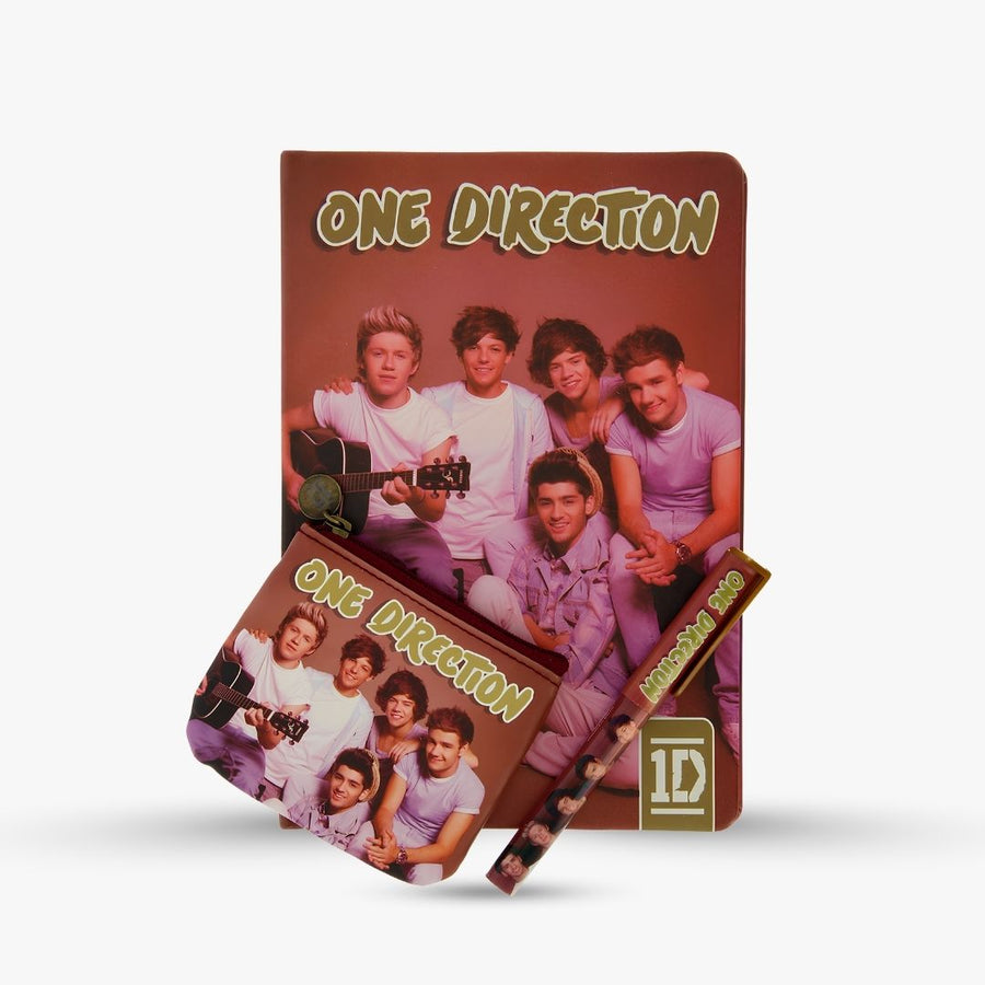 One Direction Stationary Set- Notebook Pen and Coin Purse Set